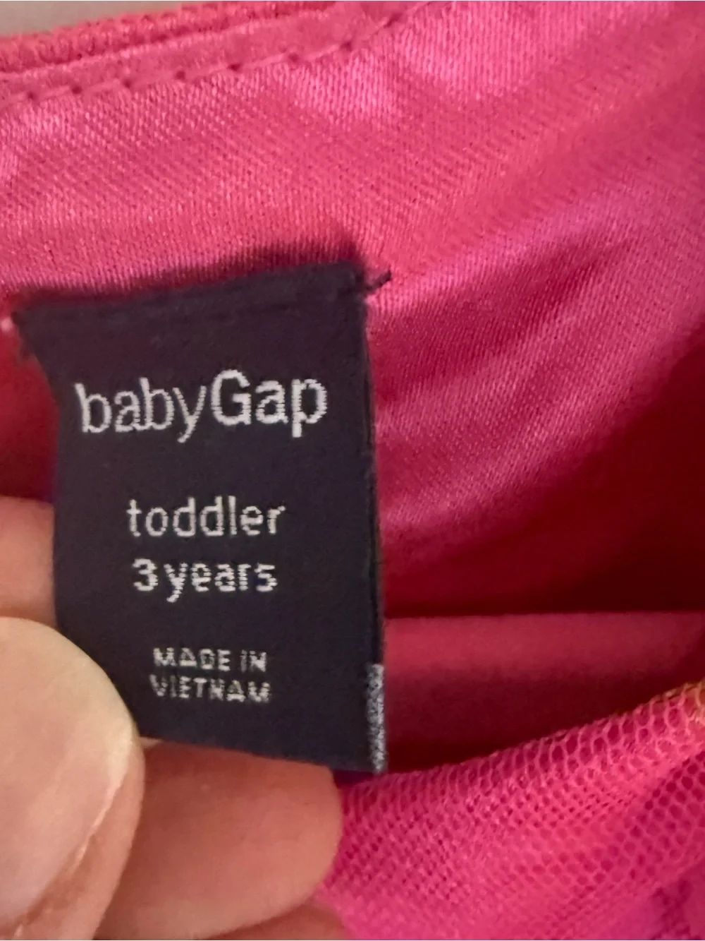Baby GAP Girls' Fuchsia Floral Party Dress - 3T